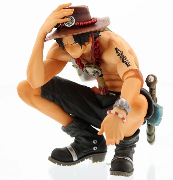 Special Offers One Piece  manga one pice Ace PVC Action Ace Fire Devil Fruit Figure Toy one peice Anime Mera Mera no Mi 20D