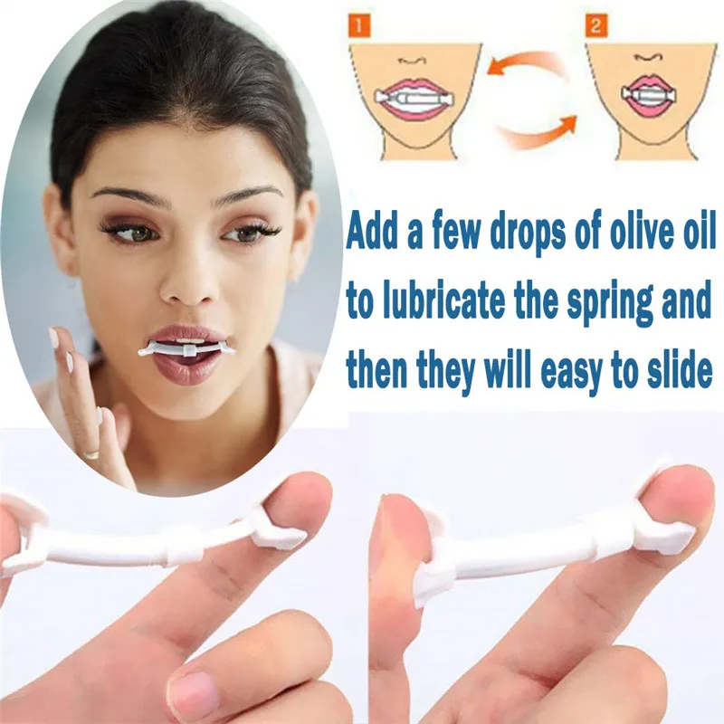 Facial Exerciser Slim Mouth Exerciser Face Muscle Trainer Flexiable Face Exercise and Toning Kit Chin Exercise Device Smile Training  (3) - 副本