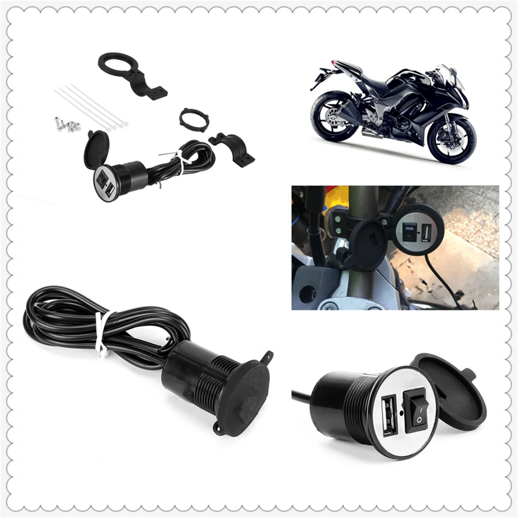 

12V-24V motorcycle accessories USB car phone charger modification for HONDA CB1100 GIO special CRF1000L AFRICA TWIN CBF1000 A