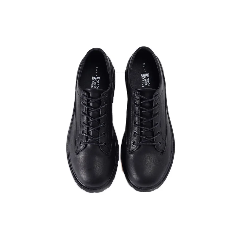 

Size 38-44 Black Men Casual Business Official Shoes Leather Heigth Increasing Breathable Lace-up Low Heels Shoes Basic Style