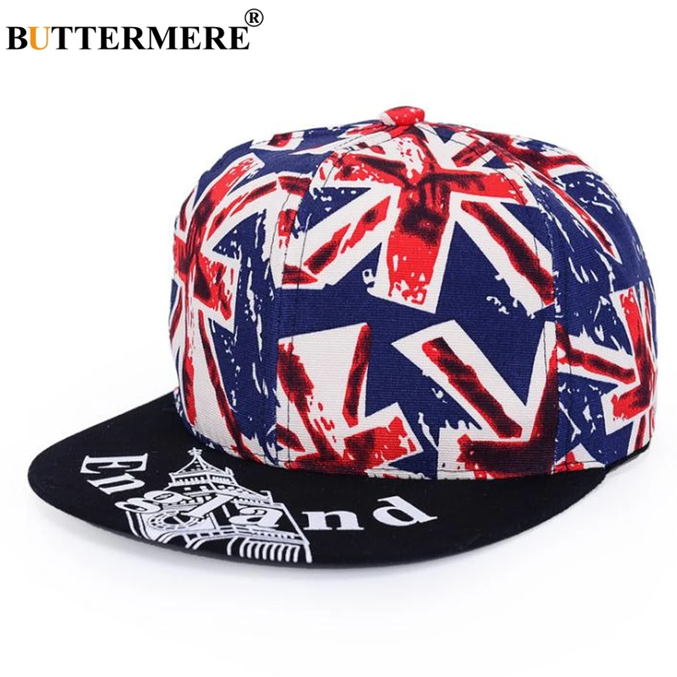 

BUTTERMERE Baseball Cap Women Cotton Print Snapback Caps Hip Hop Men British Flag Punk Adjustable Casual Summer Sun Hats New