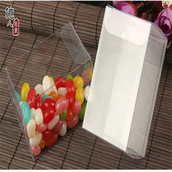 

20pcs 4 size Rectangle Plastic Gift Box Clear PVC Packaging Box display Jewelry/Craft/Petal/Toy Candy ,Wedding Party Wrapping