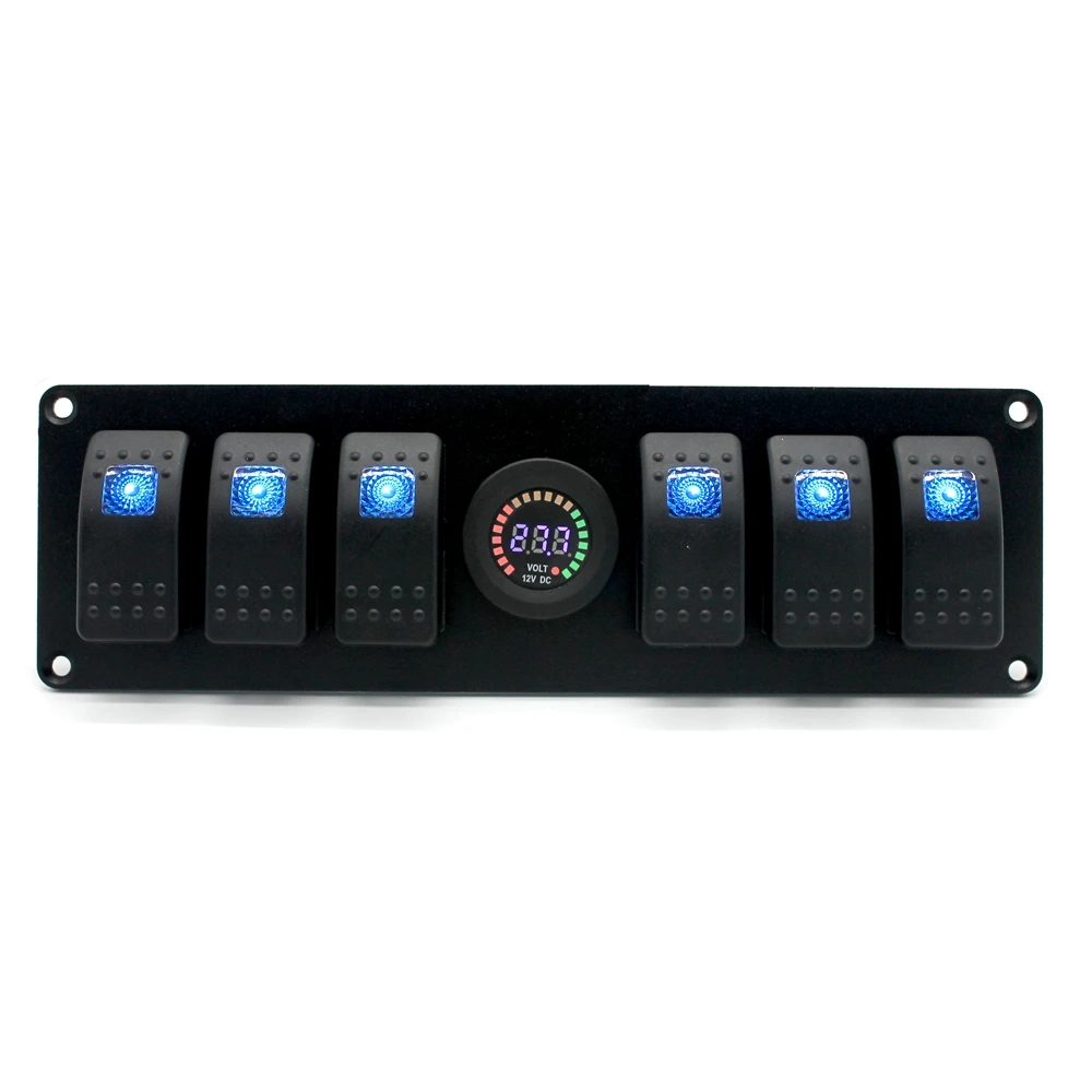 Buy 12V Car Rocker Switch 3P Blue LED light Switches