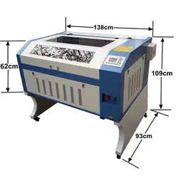 Co2 лазерной Резка 6090 100 Вт RUIDA 6442 S Управление Панель Резка для акрил/дерево/Фанера резины простыни лазерная гравировка машины