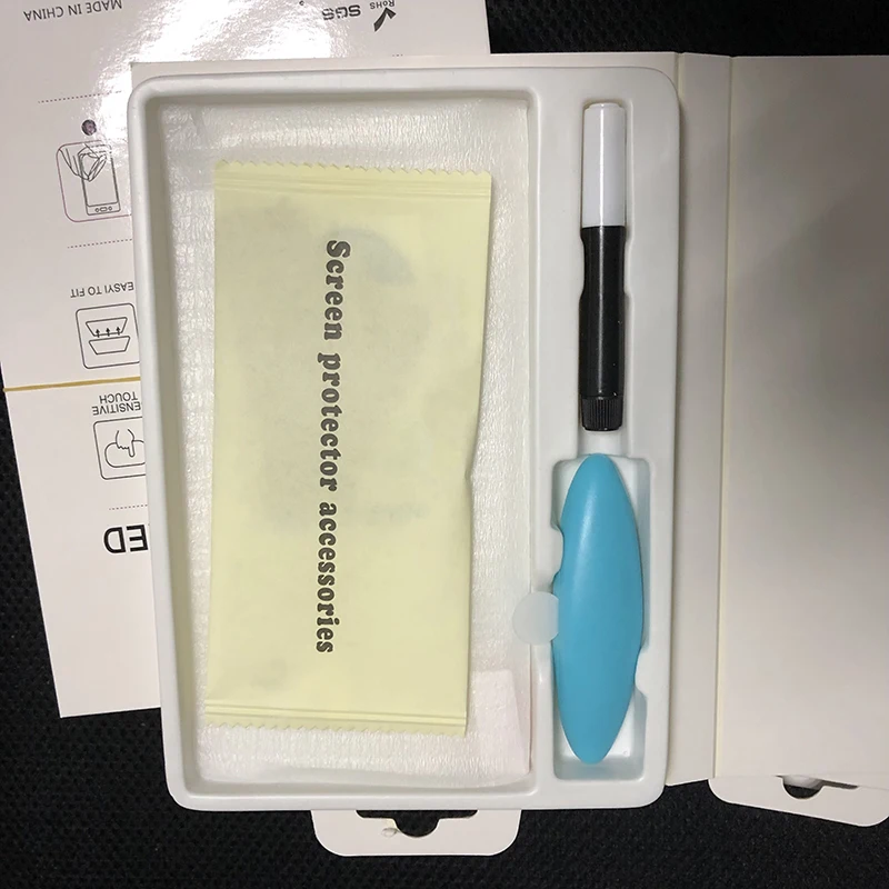100 шт УФ закаленное стекло и лампа клей для Samsung Note 9 8 S9 S8 полный жидкий Защита