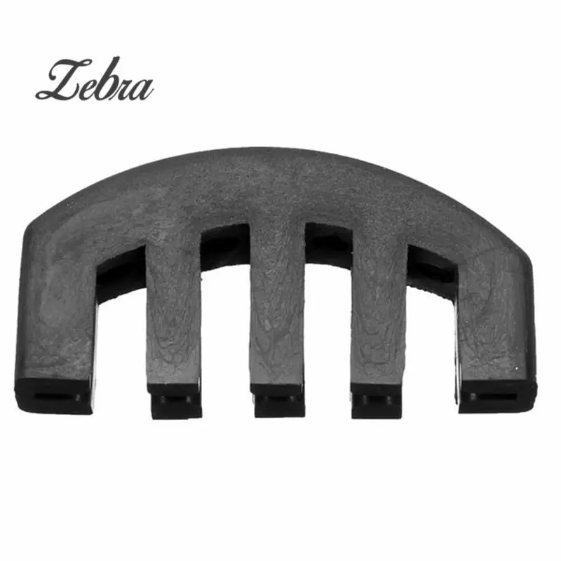 Zebra Hot Sale Black Violin Plastic Rubber Silencer Mute For 4/4 Fiddle Parts Musical Instrument | Спорт и развлечения