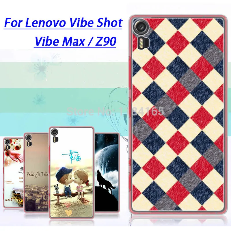 Чехол для lenovo Vibe Shot/Z90 чехол с цветными узорами матовый телефона из мягкого