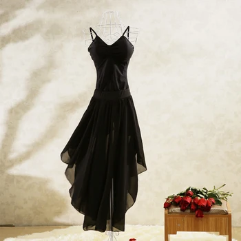 

Black Latin Dance Costume For Women Tango Salsa Rumba Practice Wear Ballroom Samba Ballet Dancing Clothes Training Outfit DC2031