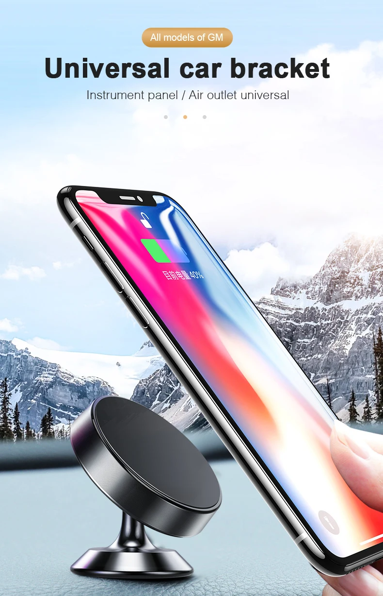 Магнитный автомобильный держатель для телефона iPhone X XS samsung Xiaomi магнитный держатель для телефона в автомобиле держатель для мобильного телефона Подставка