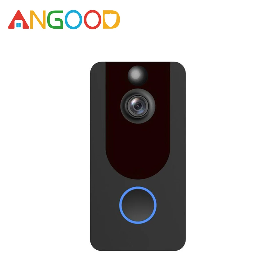 

ANGOOD V7 1080P 2.4G Night Vision Video Smart WIF Wireless Doorbell Smart Home Security PIR Alarm Monitor Support Cloud Storage