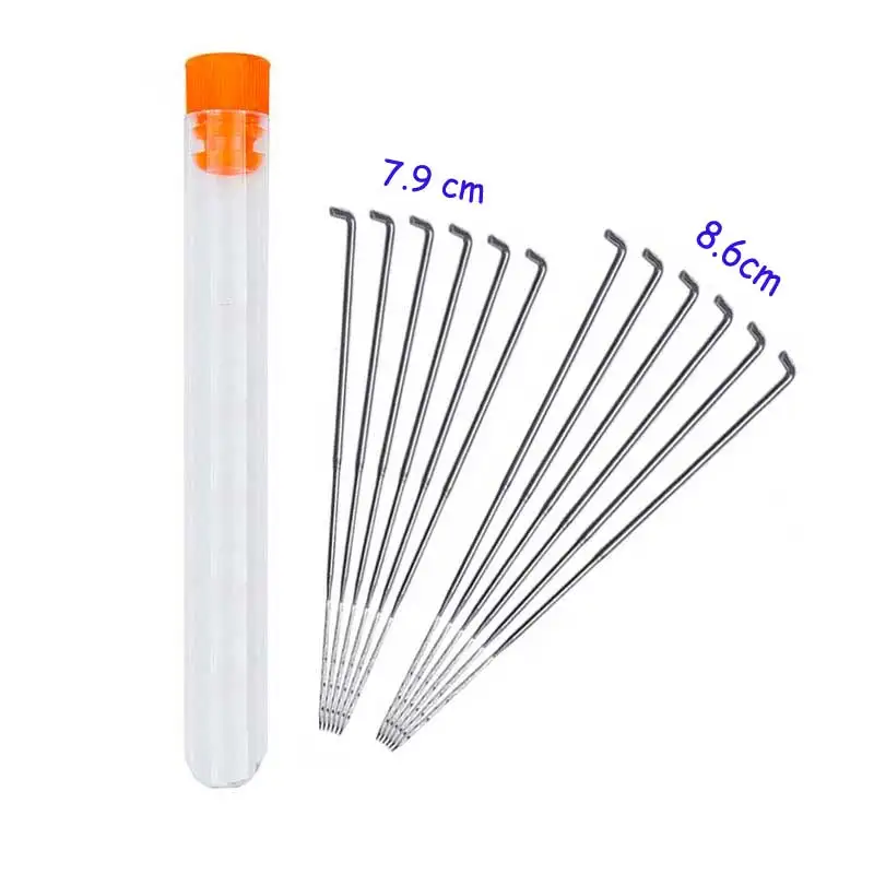 

12 pcs Long and Short Felting Needles With Bottle Art Handmade Wool Felt Kit Pocked Needles Set DIY Craft Felt Tools Wood Handle