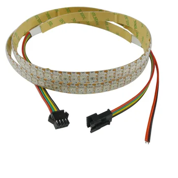 

SK9822 Similar APA102 LED Strip 1M 144LEDs/M DATA & CLOCK Seperately 5V IP65 Waterproof in Silicon Coating