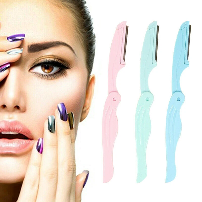 3 шт./компл. бритвенный инструмент Dermaplaning Портативный Профессиональный безопасный безболезненный для бровей формирователь съемный триммер Красочные Лезвие