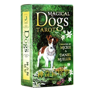 

Dog Tarot Cards Divination Cards Game 12*7cm Cards Chinese Version For Family/Friends