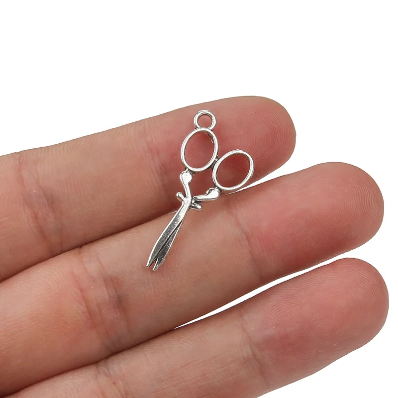 

10pc/lot Antique Silver Alloy Metal Scissors Charms Pendants Jewelry Accessories For DIY Handmade Jewelry Making