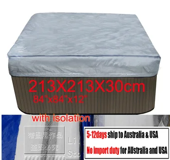 

spa cover bag with isolation inside, size 213x213x30 84" x 84". x 12 in.) can Customize any shape and size