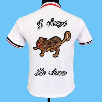 

new Seestern brand men polo shirts knitted coloring collar behind Applique embroidery, blind love Tiger fashion fashion tops