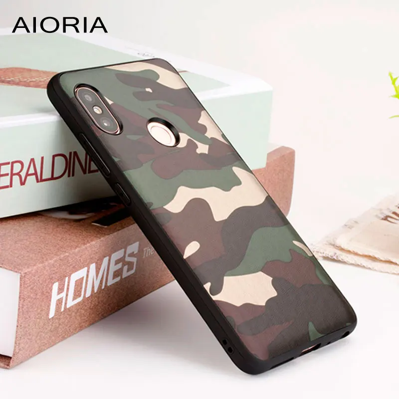 

AIORIA Camouflage case for Xiaomi Redmi Note 5 5.99inch soft TPU&Hard PC&pattern skin covers coque fundas for Redmi Note 5 Pro