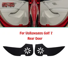 Для Volkswagen Golf 7 Автомобильная Внутренняя крышка двери Защита от царапин декоративные подушечки автомобиля стикер 4 шт