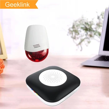 

Geeklink Smart Home Automation Mini Host Sound Light Alarm Work with Google Home Alexa IR Remote Control