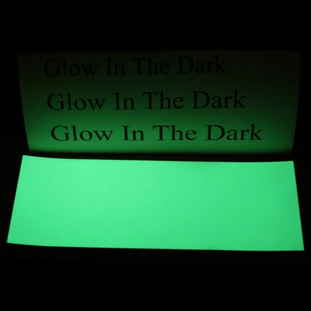 

Luminous Green PET None-Radioactive Self Adhesive Sticker Sheet Glow Tape For critical equipment exit and directional signage