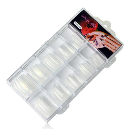 

100pcs/Lot Brand New Hot Sale False Nail Tips Fake Acrylic Half Nail Art Tips Salon False Nail Tips Makeup Tools