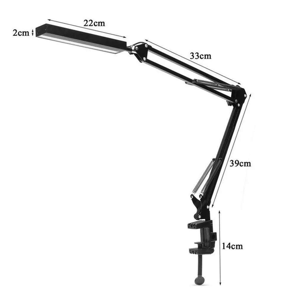  LED Table Lamp Electric or Rechargeable LED Desk Lamp Long Arm Touch Control Dimmable Indoor Lighti - 32930253190