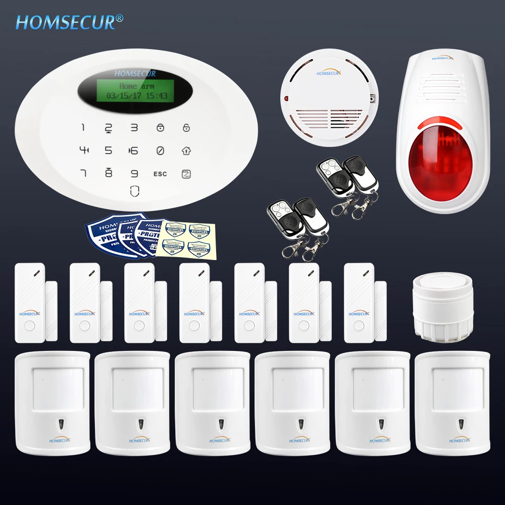 

HOMSECUR Wireless GSM Home Security Alarm System With 6 Pet Friendly PIR Sensor