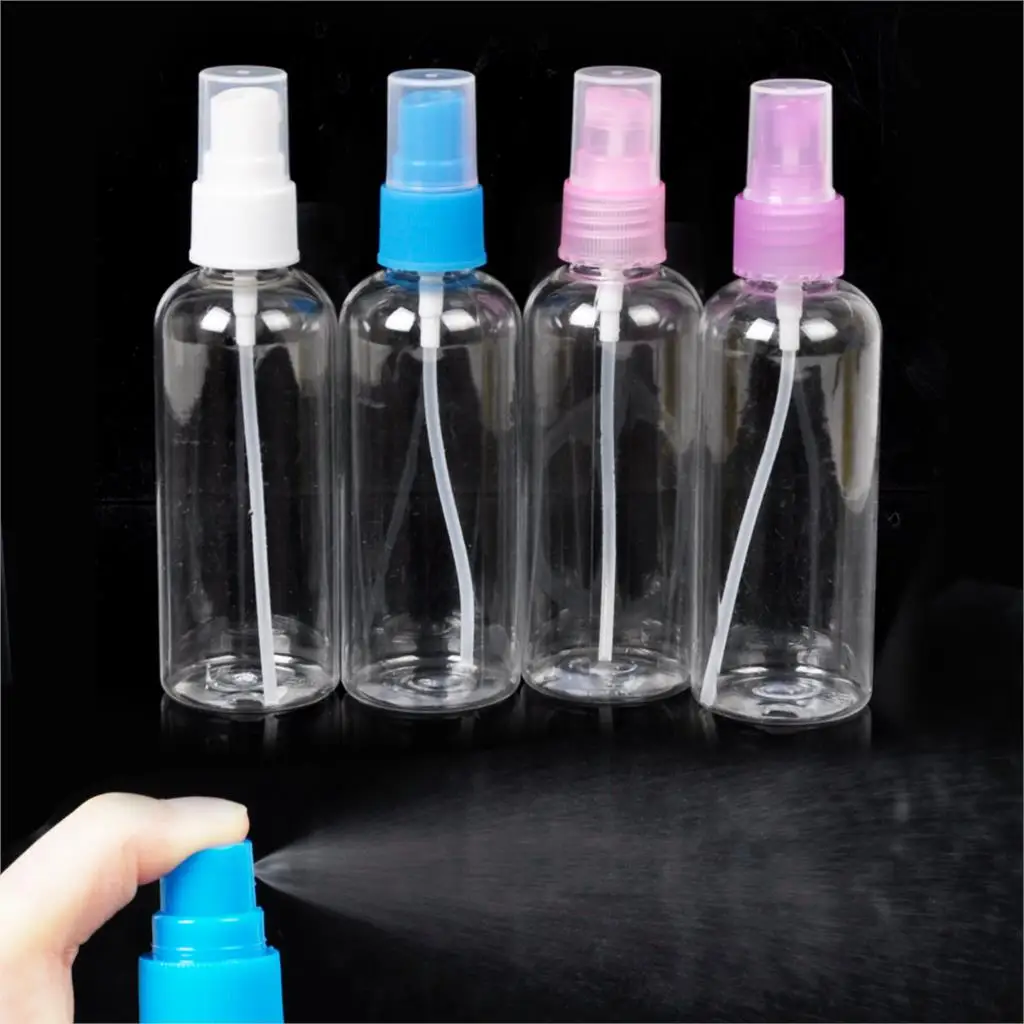 New 10pcs 100ml Clear Empty Plastic Perfume Makeup Atomizer Spray
