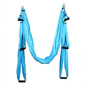 

free ship 2015 Aerial Anti-gravity Yoga hammock with handle grips 12pcs