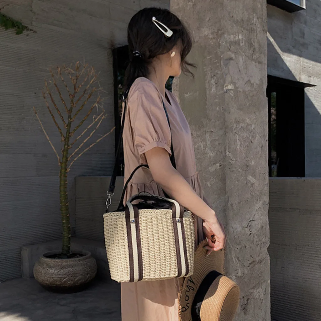 Сумки для женщин Bolso Mujer девушки соломенная сумка через плечо Bolsa Feminina большой емкости кошельки и сумки женские дизайнерские сумки