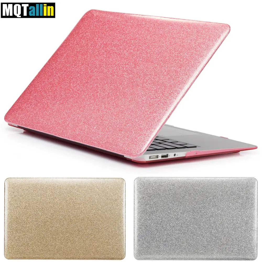 

New arrive Shine Glitter Laptop Case For Macbook Pro Retina Air 11 12 13 15,Air 13 A1369 A1466,New pro 13 15 inch with Touch Bar