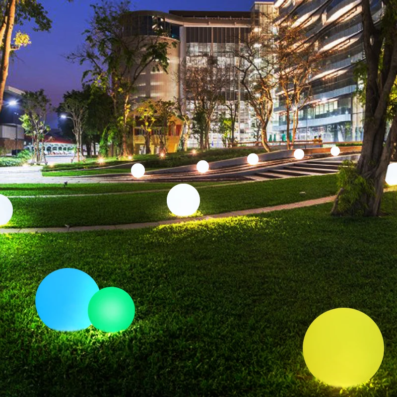 LED Ball Garden Light USB Charge Remote Control Decorative Home Outdoor