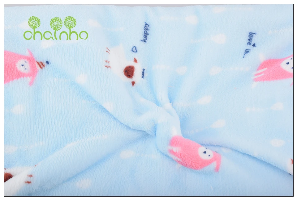 Chainho, супер мягкий короткий плюш, Коралловая флисовая ткань, ткань ручной работы для поделок и шитья пальчиковых игрушек, сна, одеяло материал