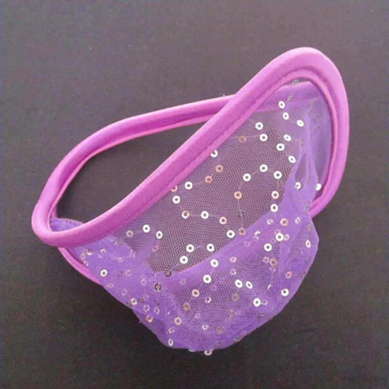 

Sexy Sequins Lace C String For Men Lingerie Stealth Thongs 50pcs