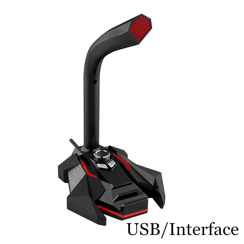 

3.5mm USB Stand Microphone For PC Computer Phone Microfone Adjust Record Singing Jack Interface/USB Microfone Wired Studio Mic