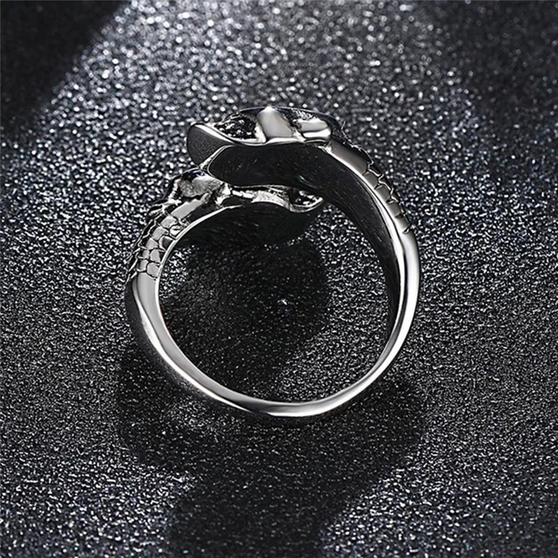Mling модное кольцо из нержавеющей стали для мужчин Панк золото/серебро череп кольца для мужчин и женщин регулируемое кольцо Anillos вечерние Ювелирные Изделия bague
