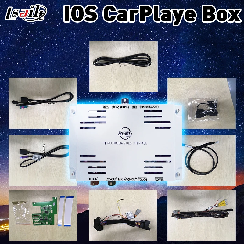 IOS CarPlaye Box для Merdeces Benz C/E/A/B/ML/GLK с ntg4.5 онлайн картой трафика в реальном времени Waze