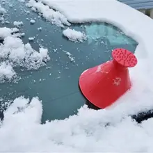 Волшебная Лопата для удаления конусовидной формы, инструмент для зимнего автомобиля, воронка для снега, лобового стекла, скребок для льда, щетка для удаления снега