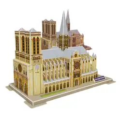 Notre Dame 3D пазл 40 шт. сборка строительных блоков Нотр-Дам де Пари памятник коллекция Birtgday подарки для детей в наличии