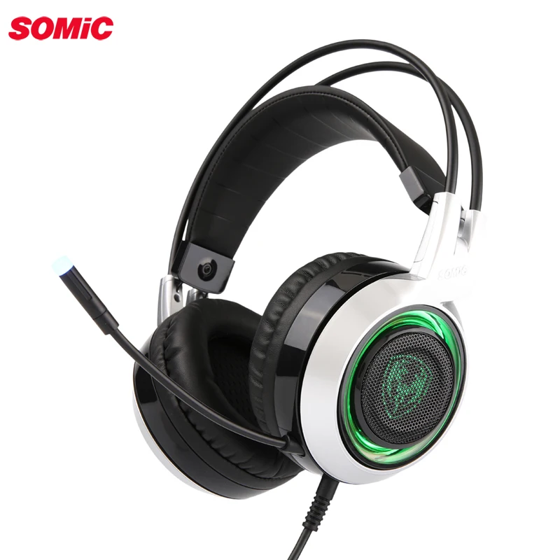  SOMIC G951 Gaming Headphones LED Headset Vibration USB headphone for Computer PC Laptop PS4 gamer e - 32960149135