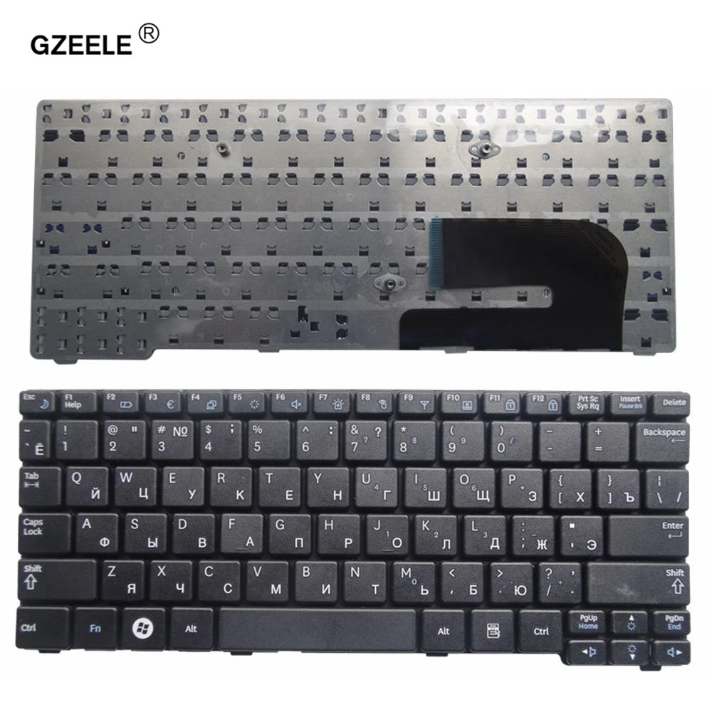 GZEELE Новая русская клавиатура для samsung N150 plus N143 N145 N148 N158 NB30 NB20 N102 N102S NP-N145 ноутбук черный/белый