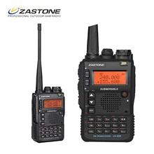 Rádio em dois sentidos da frequência ultraelevada UV-8DR-136 mhz 174-240 mhz do rádio de zastone 460 mini walkie talkie triband vhf 400-520mhz