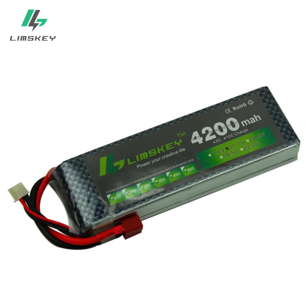 Limskey power 3S 11,1 v 4200mah Lipo батарея 30c для вертолета четыре оси RC автомобиль Лодка мощность T XT60 JST разъем 3s lipo батарея 11,1