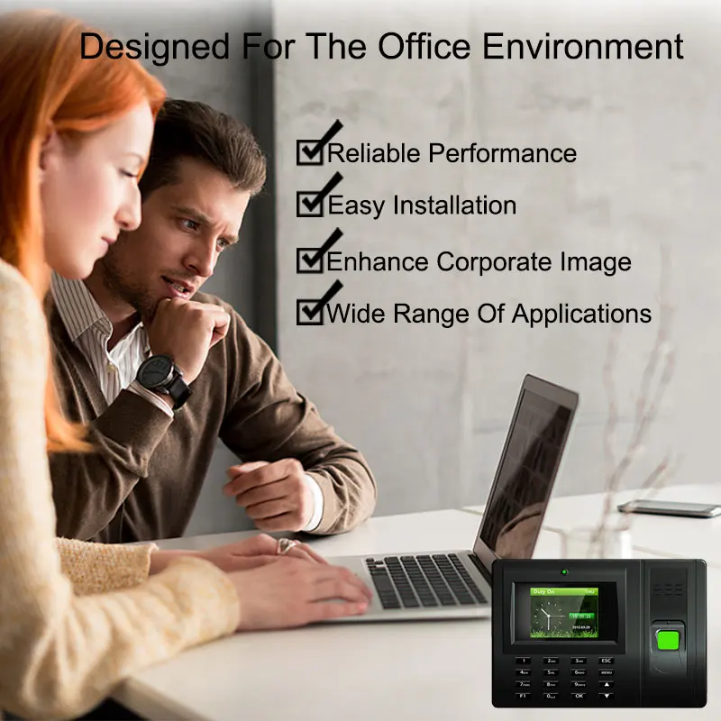 Eseye Biometric Fingerprint Time Attendance System USB Office Attendance  System Employee Time Clock Recorder Reader Machine    