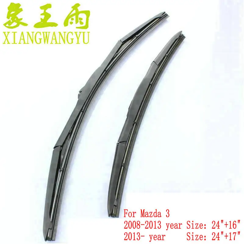 Car wiper blade for Mazda 3 (from 2013 onwards) 24"+17" 2pcs/PAIR fit