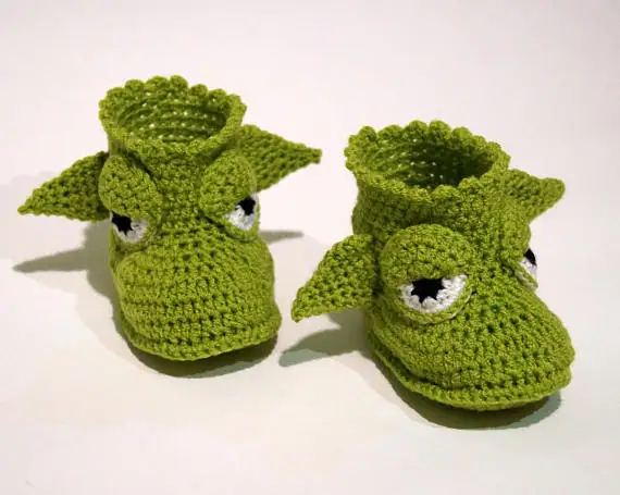 

green Individuality booties baby shoe