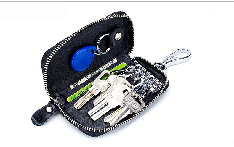 Мужской кошелек из натуральной кожи для ключей из воловьей кожи, автомобильный держатель для ключей, сумка, чехол для ключей, органайзер