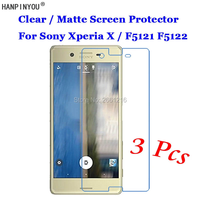 3 шт./лот защитная пленка для экрана Sony Xperia X / Dual F5121 F5122 5 0 дюйма HD