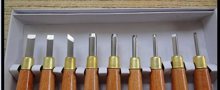 9 шт. резной нож по дереву инструменты для резьбы по дереву чип деталь долото набор ножей инструмент